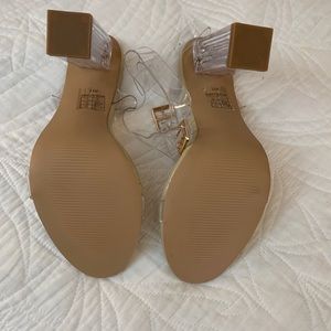 Clear heels